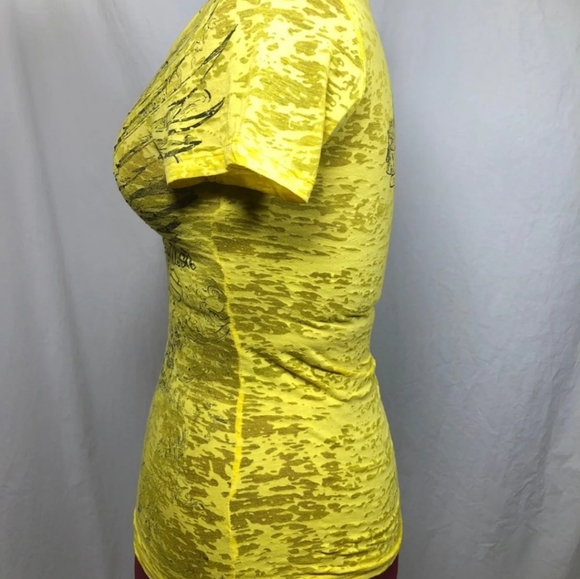 Harley-Davidson Yellow Burnout Tee - Picture 4 of 9